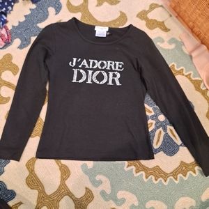 J'Adore Dior bedazzled long sleeve